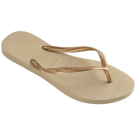 Slim Flip Flop Sand Grey/Light Golden
