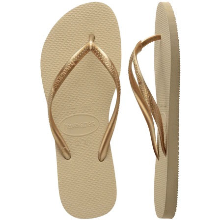 Slim Flip Flop Sand Grey/Light Golden
