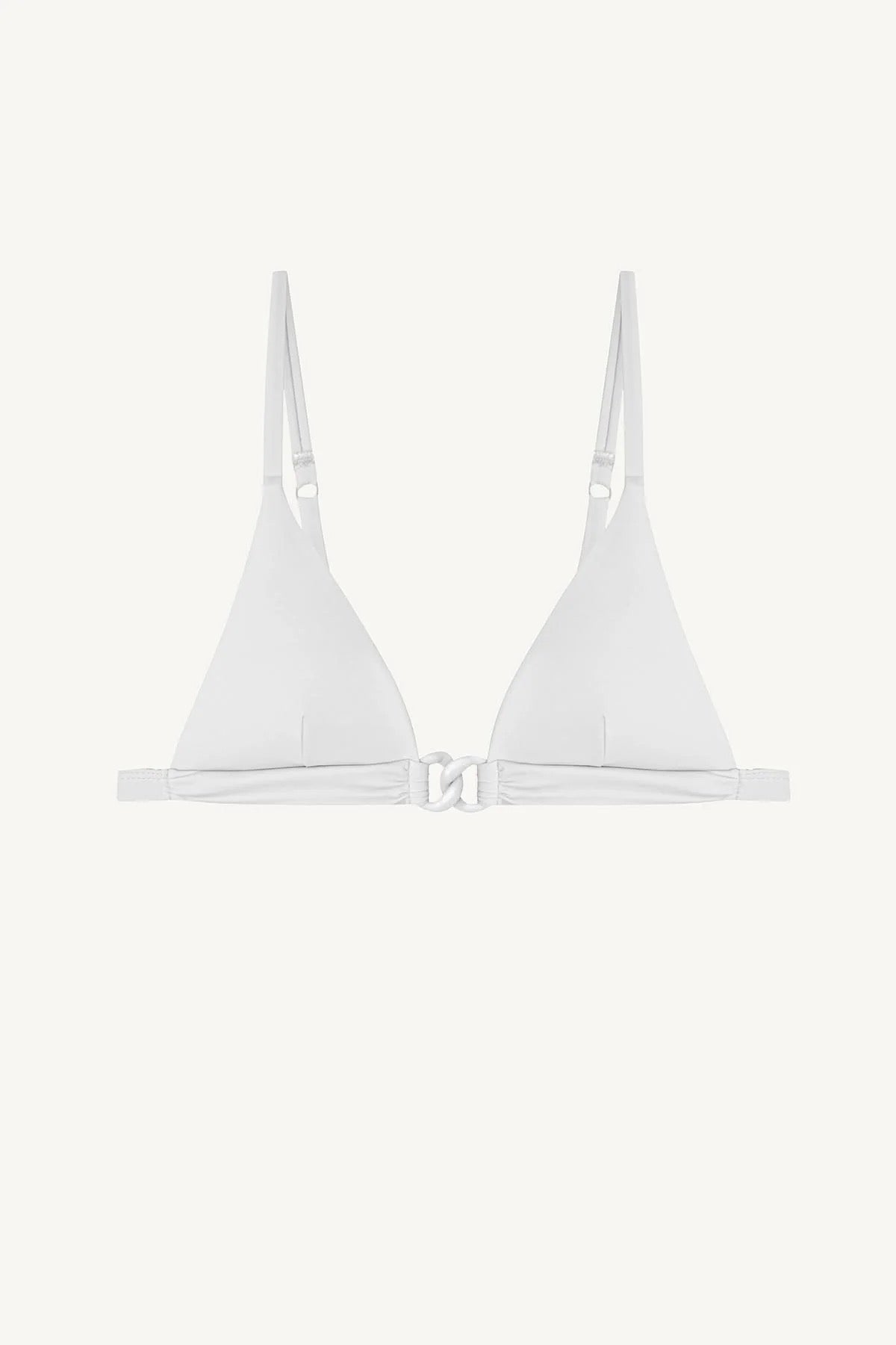 Luxe Link Bralette Top in White