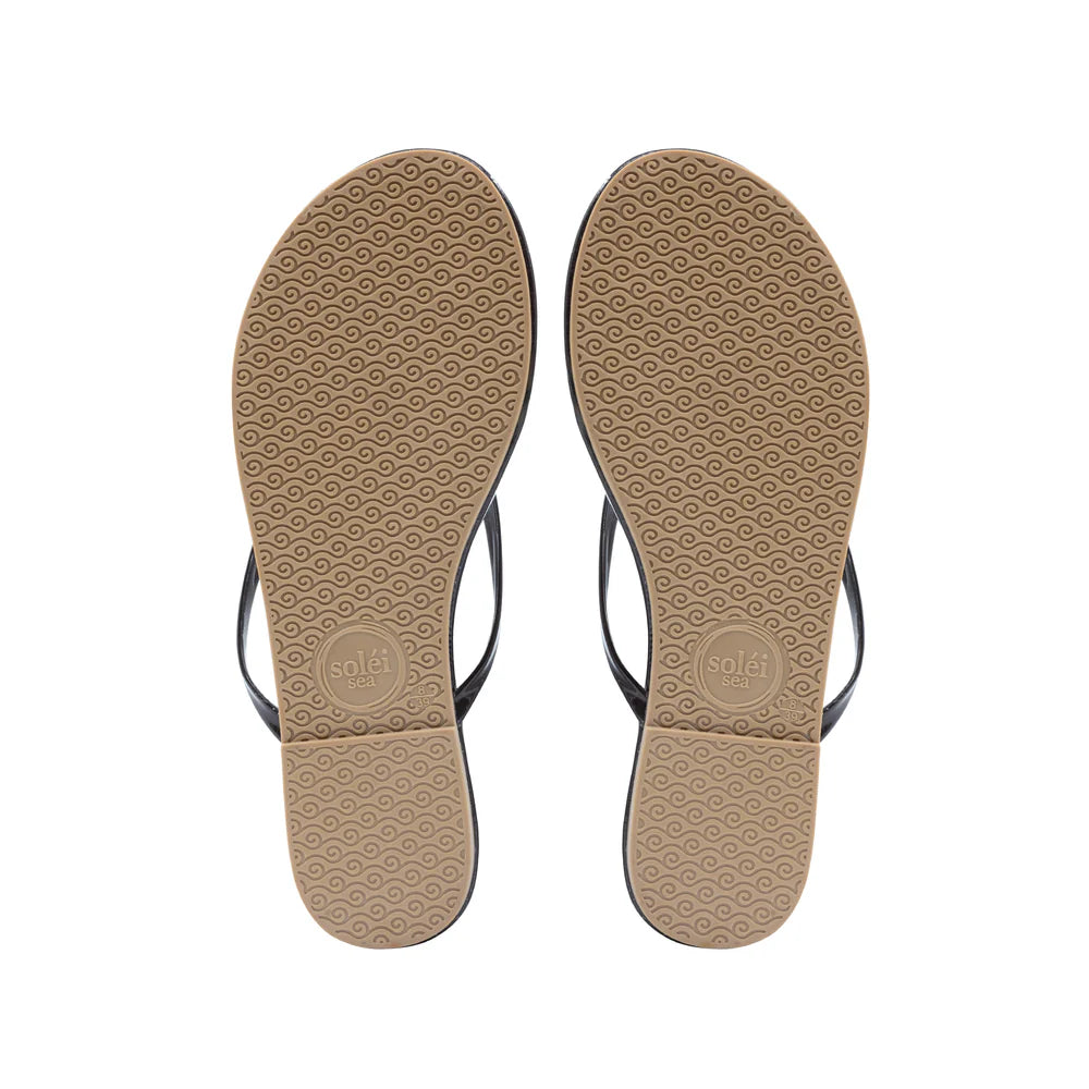 Indie Sandal Walnut Patent Vegan Leather
