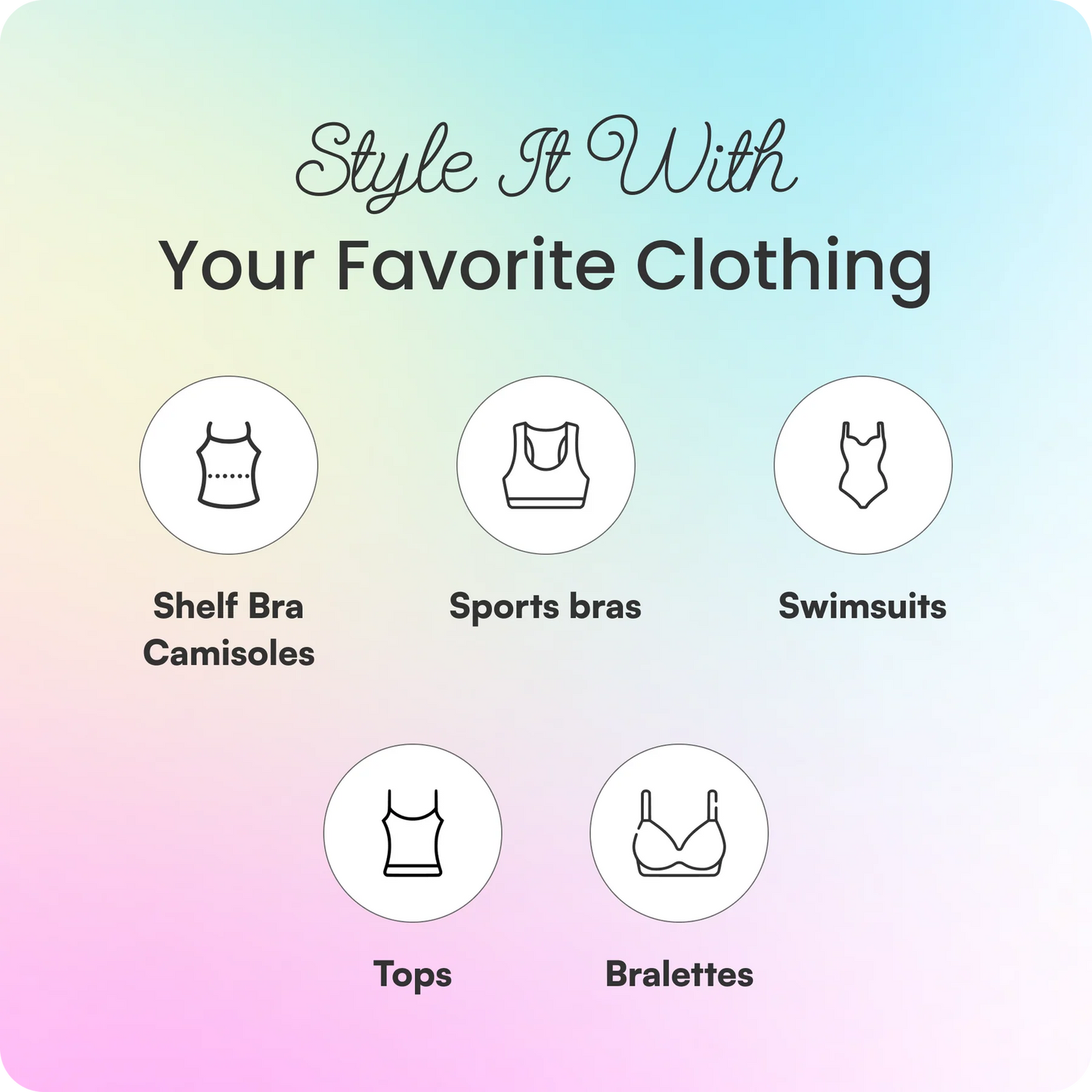 Triangle Plus Bra Inserts Latte