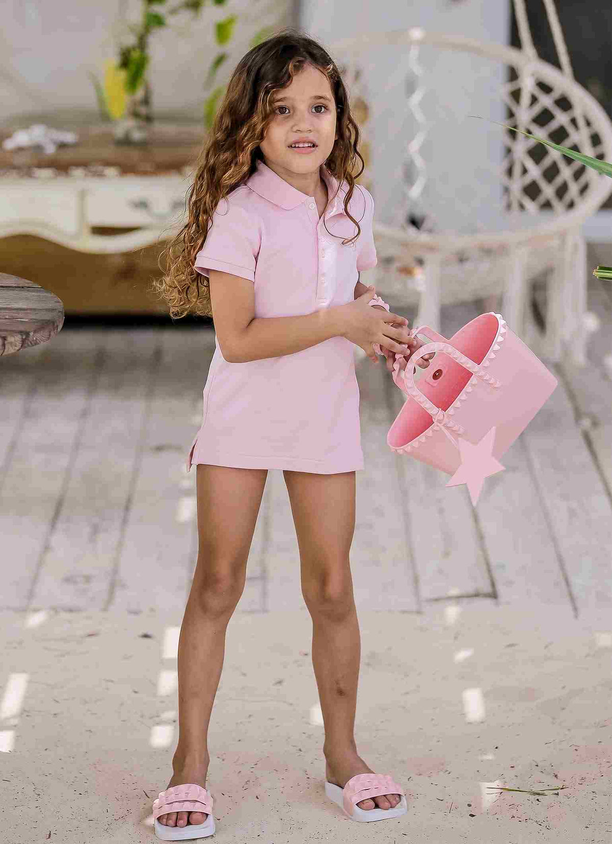 Mini Carmen Kids Slides Baby Pink