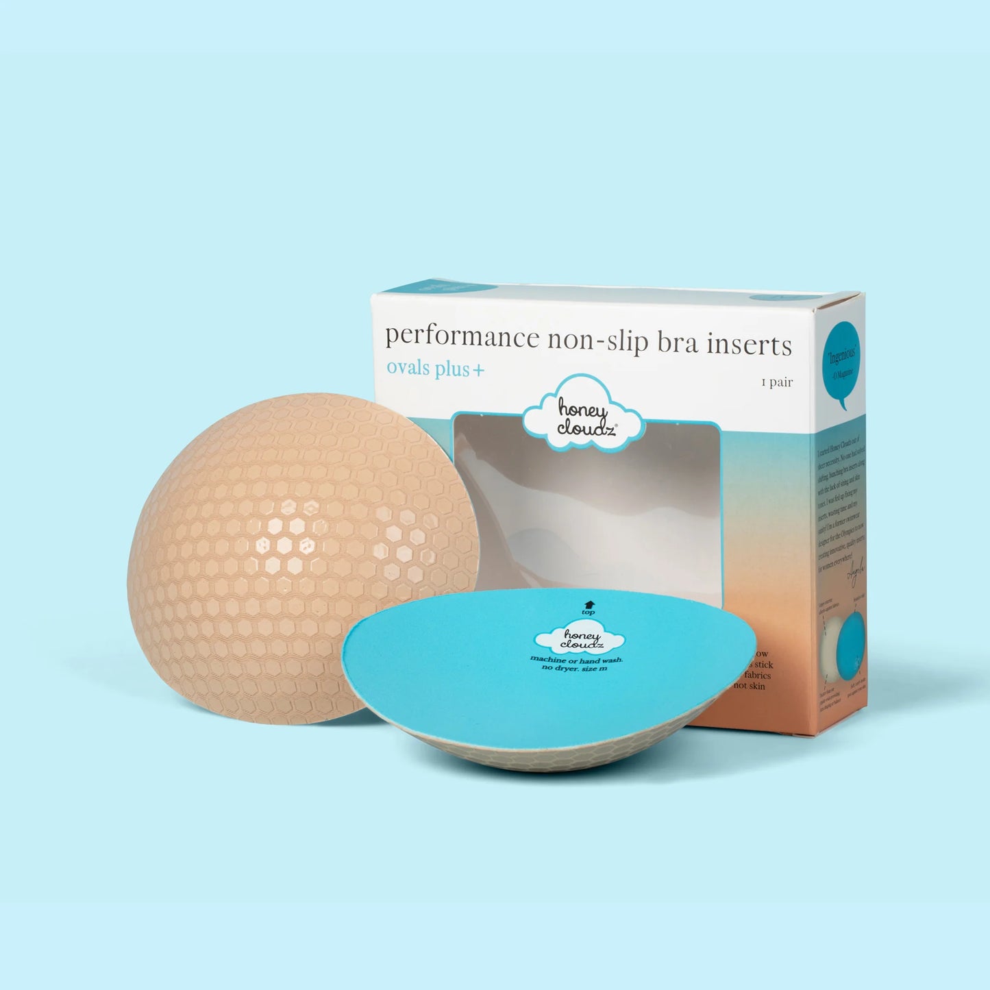 Oval Plus Bra Inserts Latte