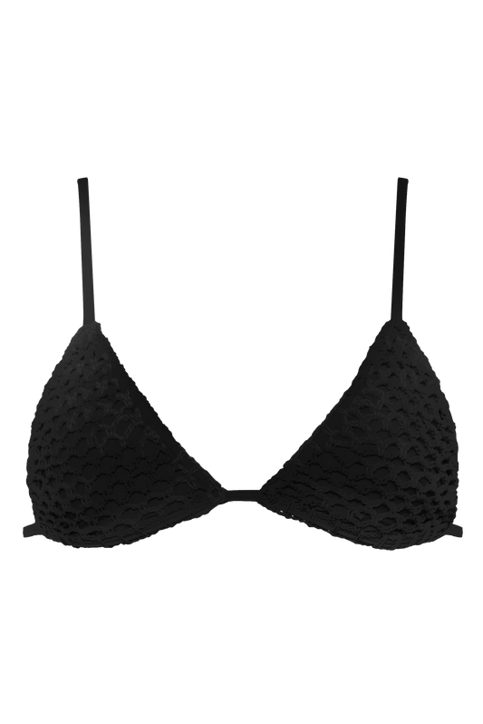 Baja Crochet Top Black