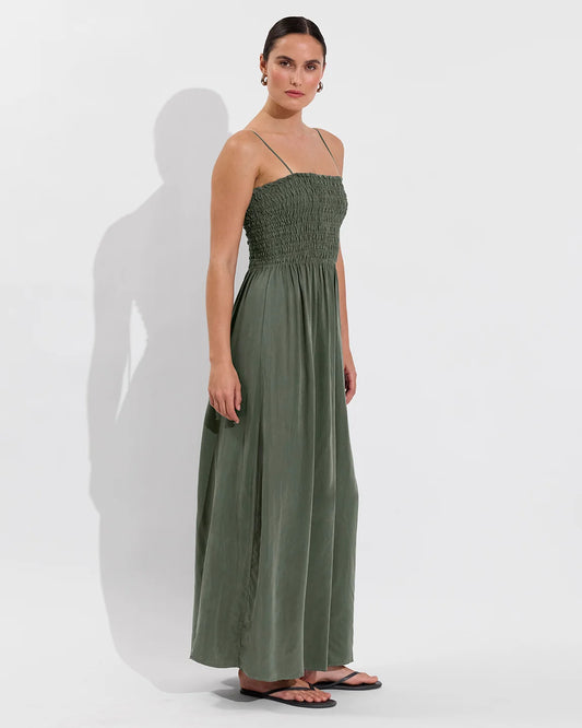 Cabana Maxi Dress Agave