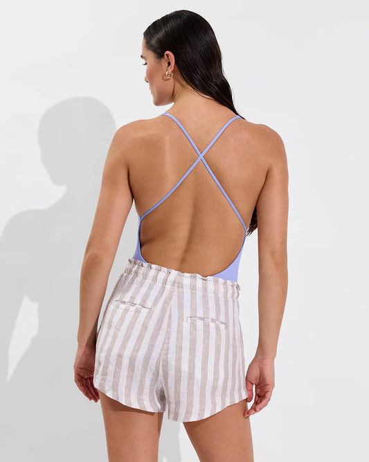 Getaway Short Coastal Beach Stripe Beach/Coconut 2.5"
