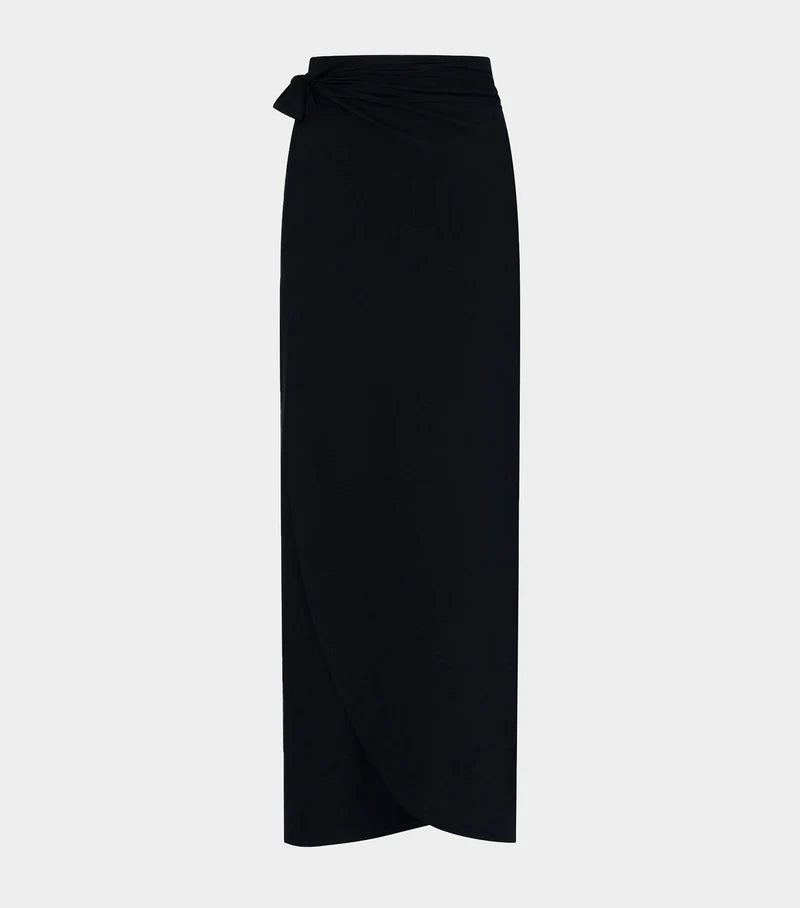 Long UPF 50+ Sarong Black