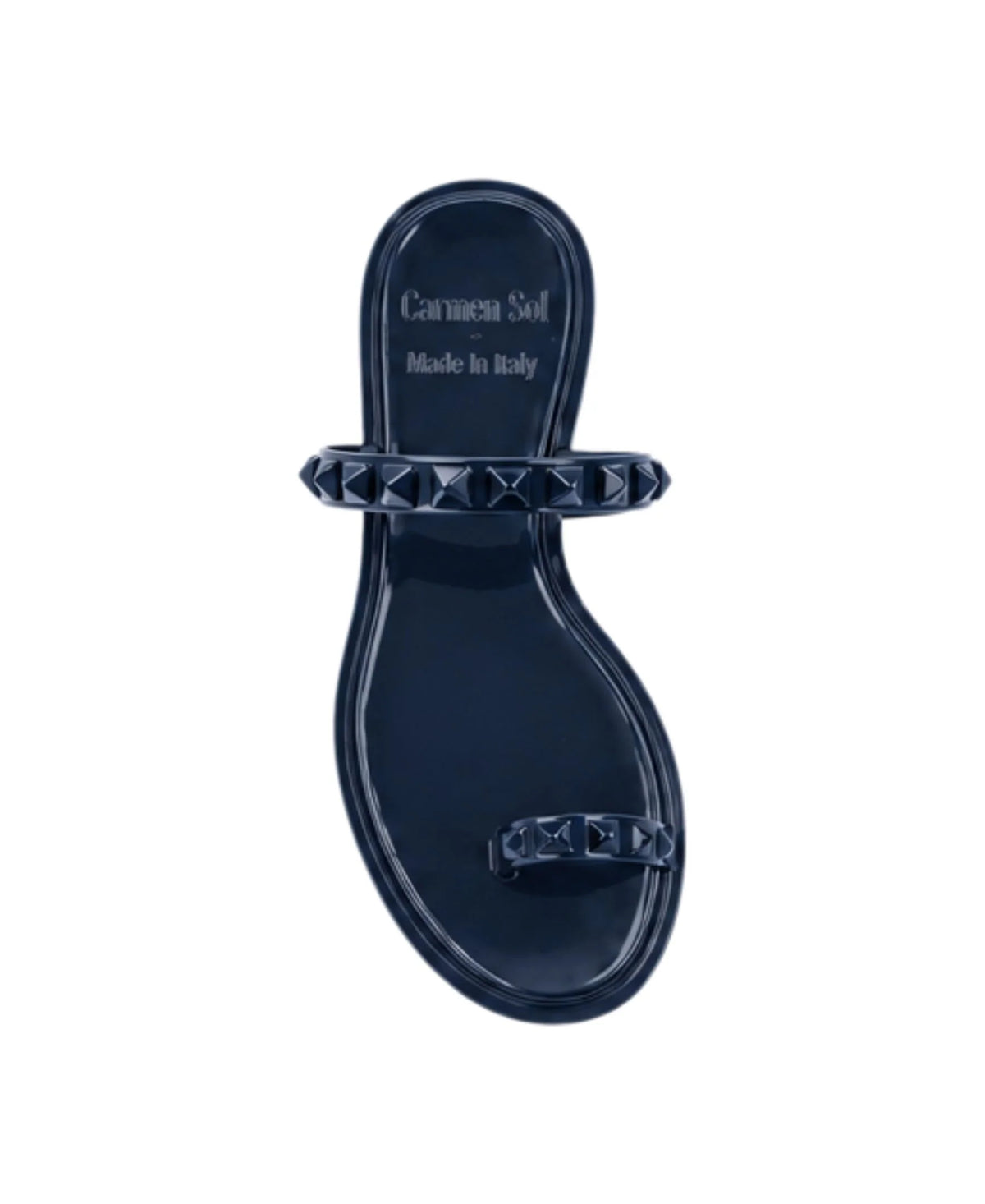 Maria Flat Jelly Sandals Navy Blue