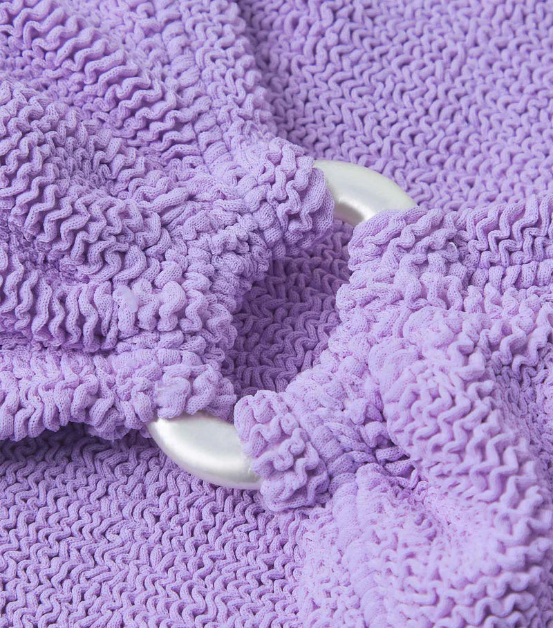 Misty Bikini With Pearly Hoop Lilac