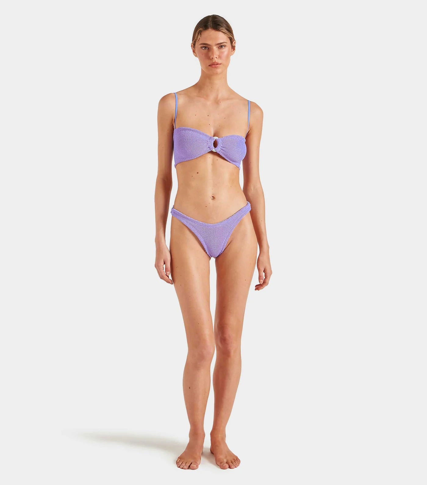 Misty Bikini With Pearly Hoop Lilac