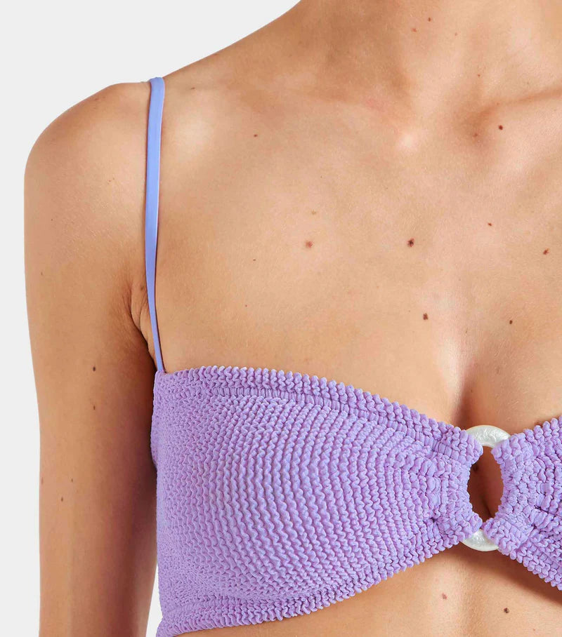 Misty Bikini With Pearly Hoop Lilac