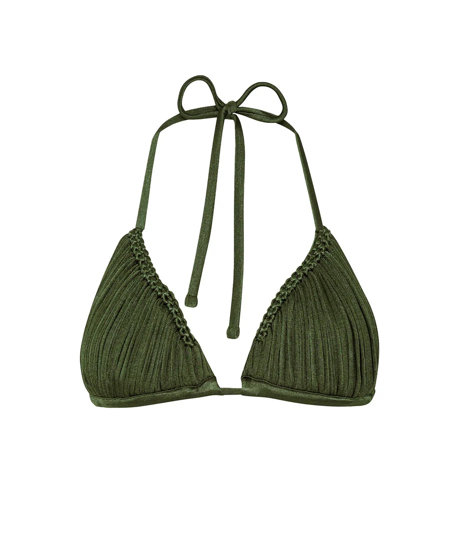 Skyla Triangle Top Olive