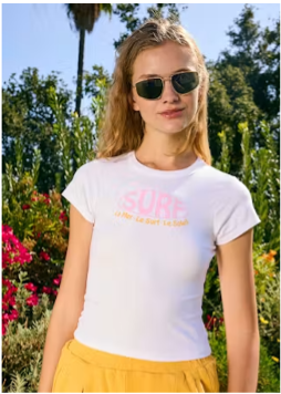 90's Le Surf Tee Optic White
