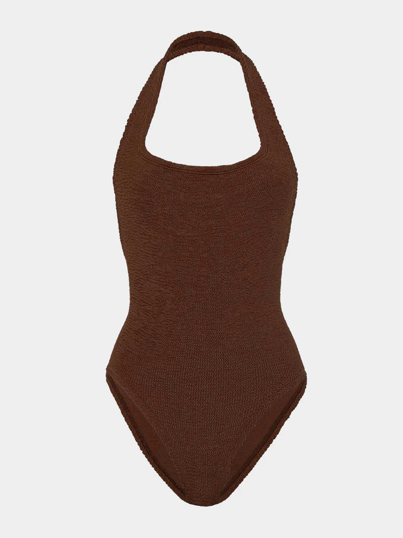 Sandy One Piece Metallic Chocolate
