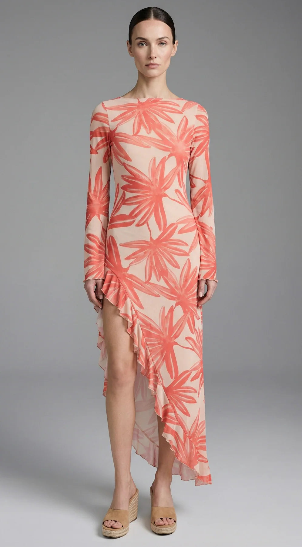 Palmas Mesh Maxi Palm Print