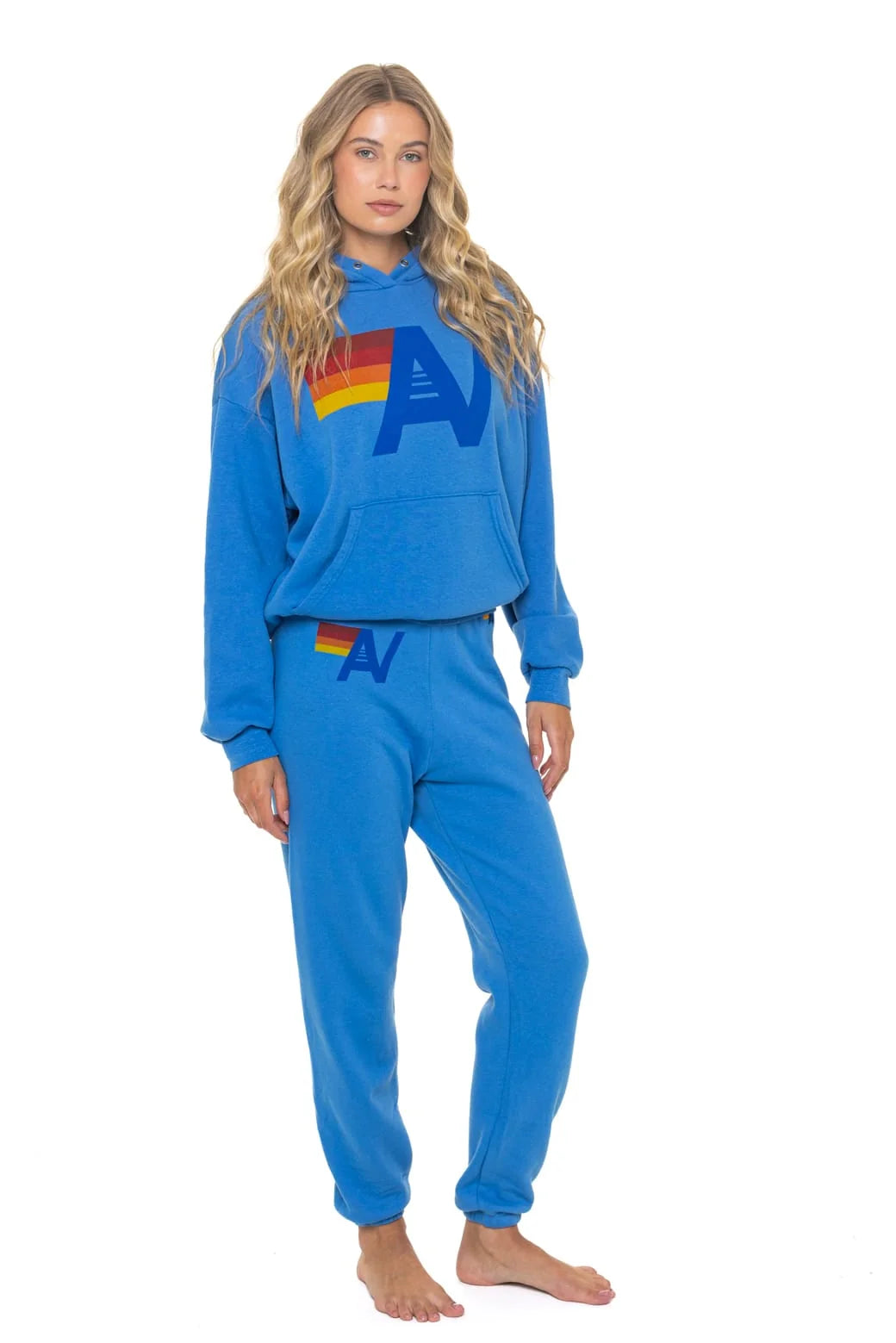 Logo Pullover Relaxed Hoodie Cobalt