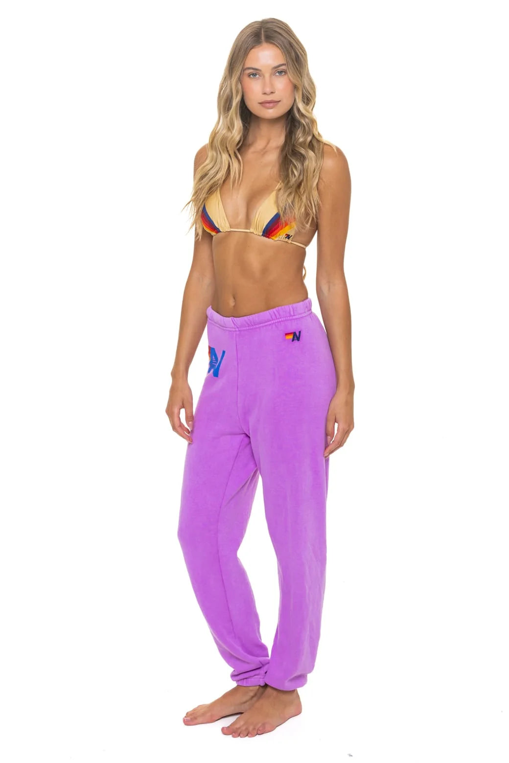 Logo Sweatpants Neon Purple