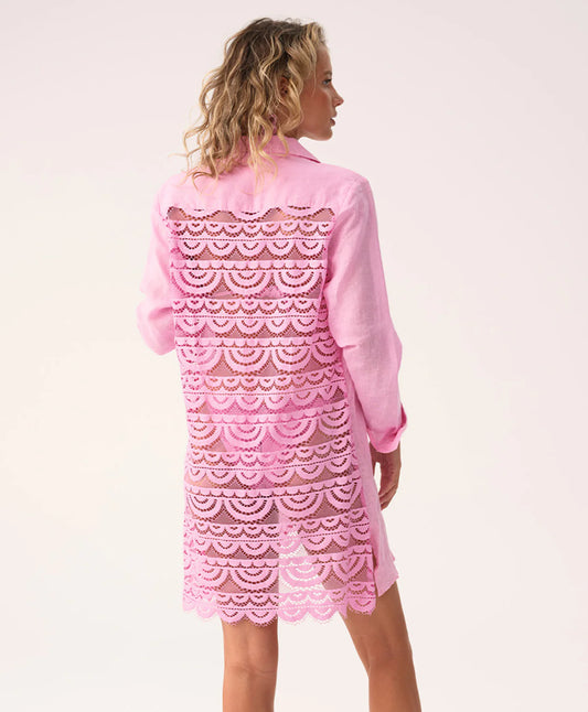 Wisteria Lace Millie Tie Tunic Coverup