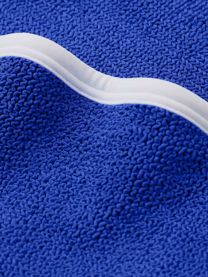 Devyn Swim Skirt/Tube Top Royal Blue/White