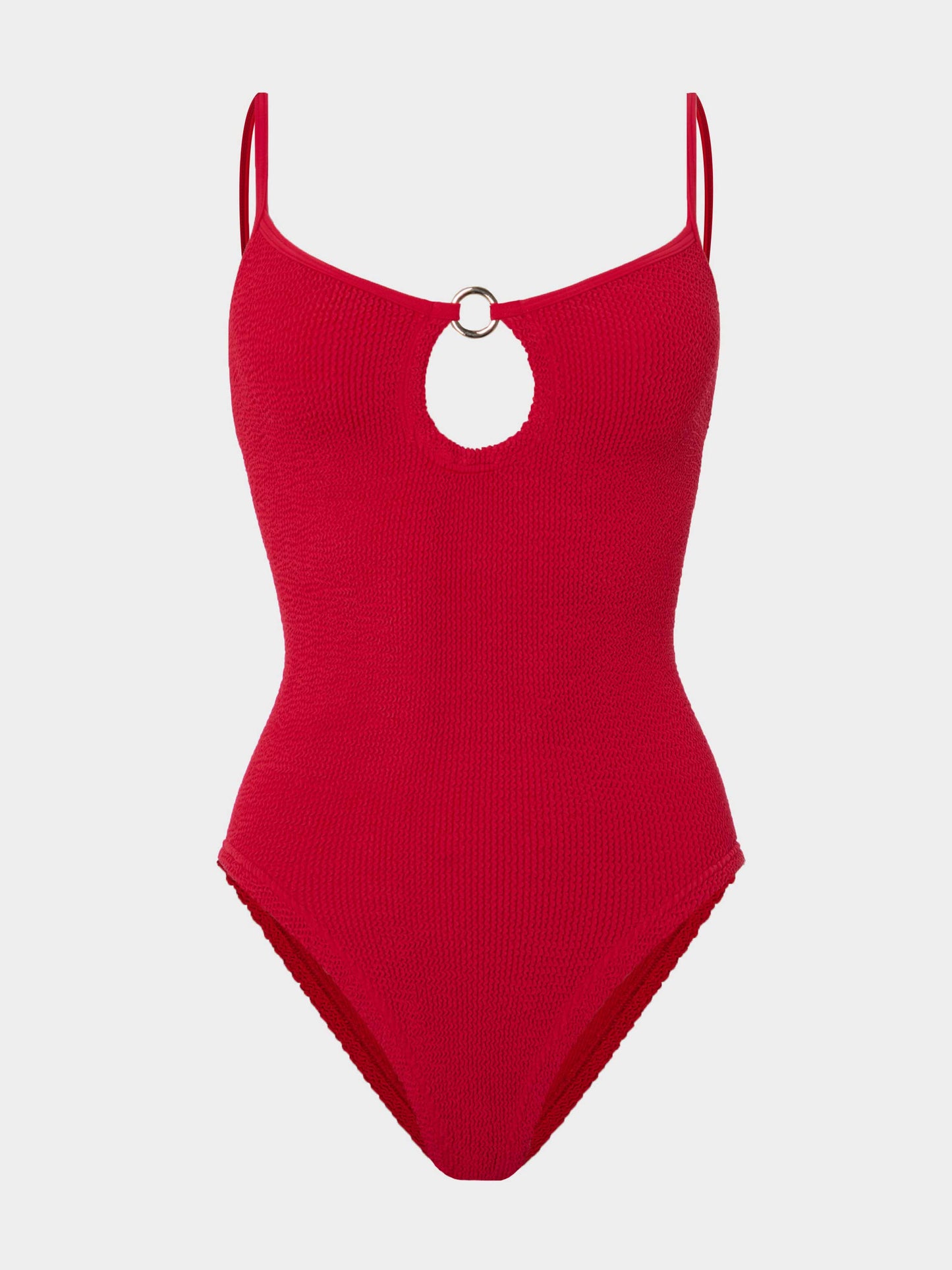 Toni With Gold Hoop Swim Red