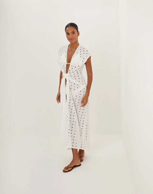 Eyelet Sasha Long Cover Up