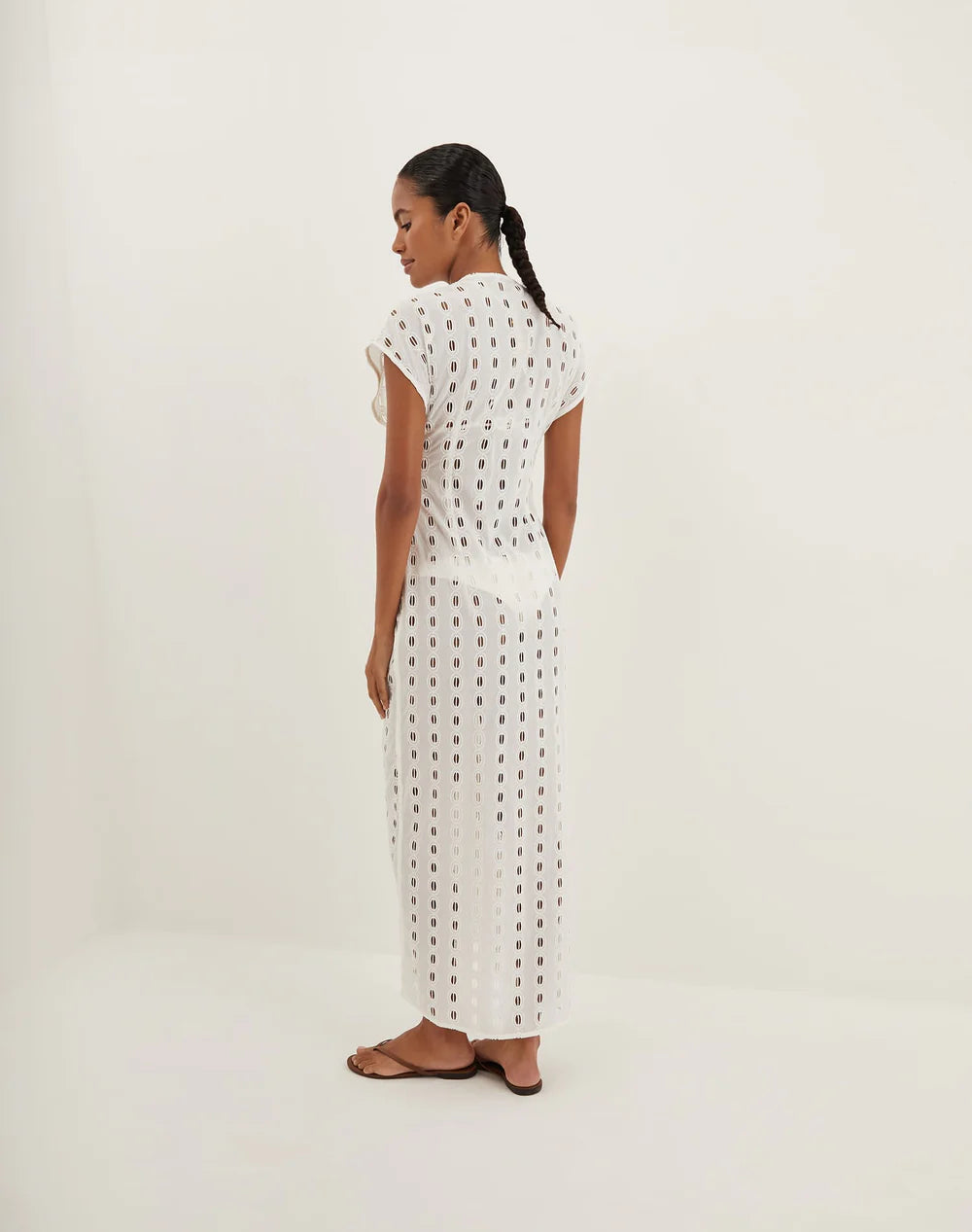 Eyelet Sasha Long Cover Up
