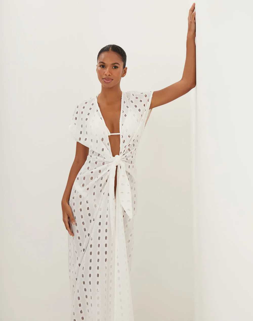 Eyelet Sasha Long Cover Up