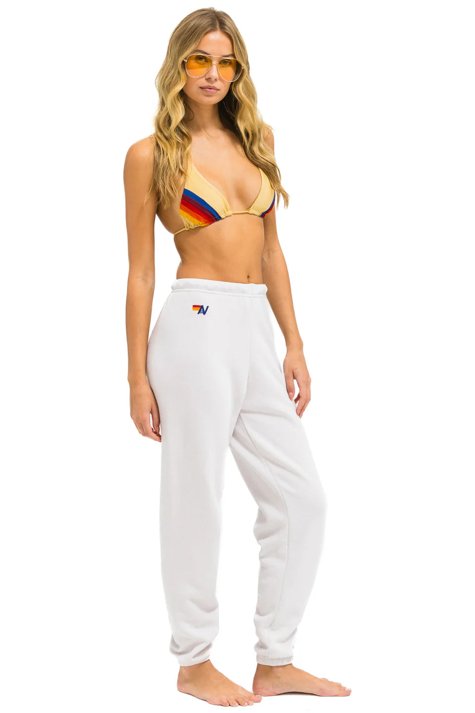 5 Stripe Sweatpants Dove/White/Grey