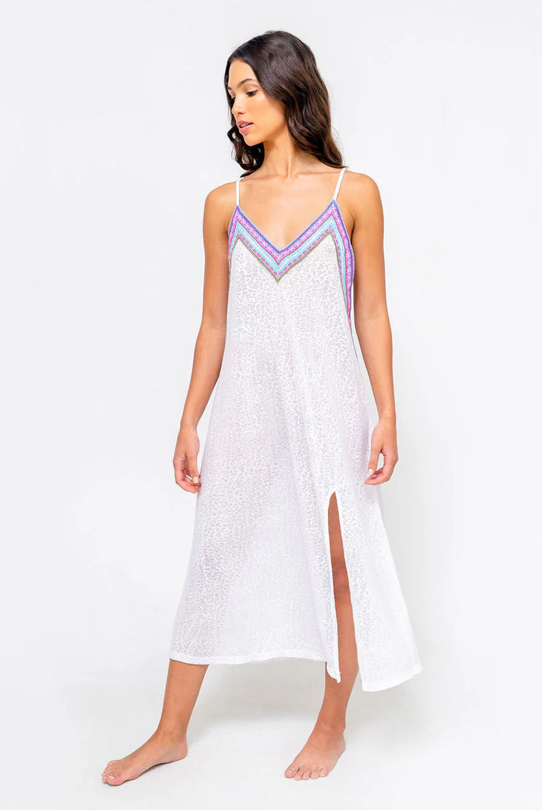 The Slip Dress White