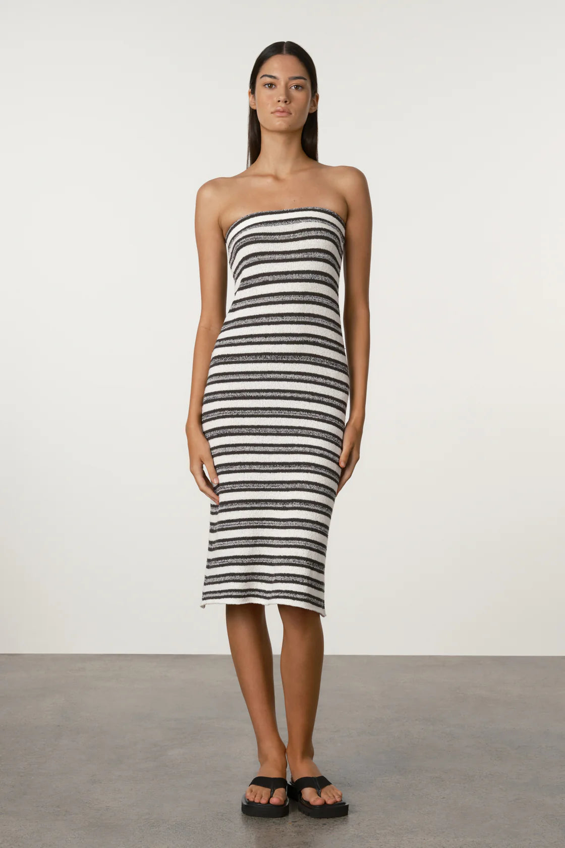 Marle Stripe Textured Knit Skirt
