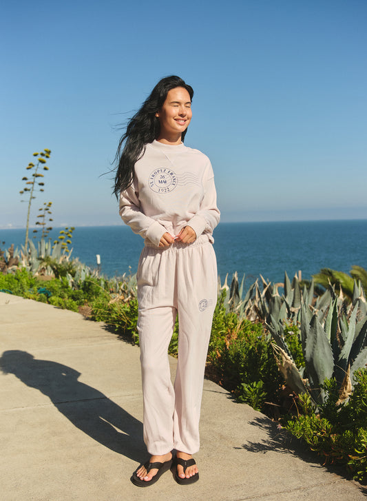 Athletic Sweatpant St Tropez Stamp Oyster