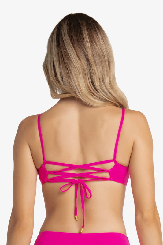 Ballet Bralette Textured Lotus Pink