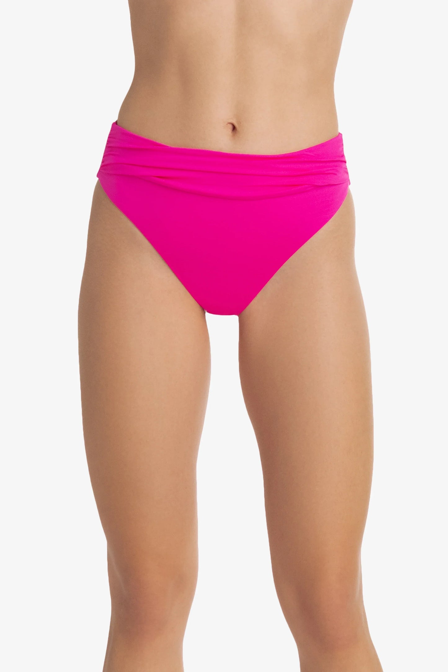Shirred Bottom Textured Lotus Pink