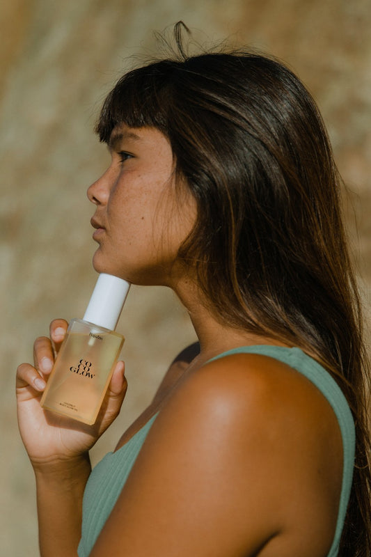 BajaZen Coco Glow Body Glow Oil, front view