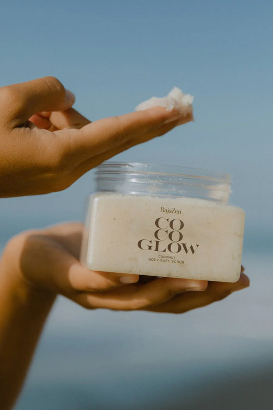BajaZen Coco Glow Body Buff Scrub, front view