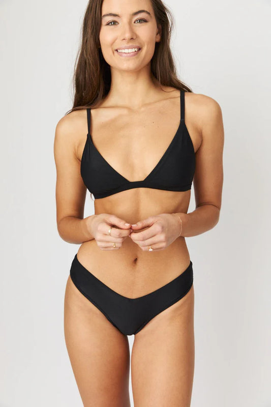 Jane Triangle Top Black