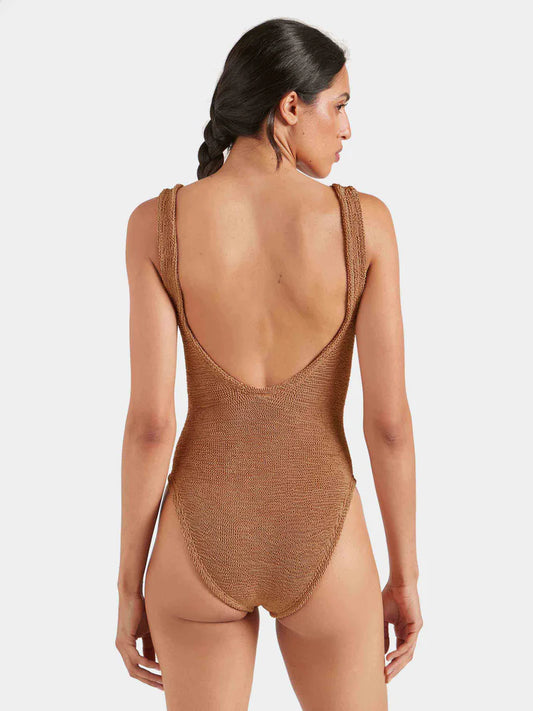 Sadie One Piece Metallic Cocoa