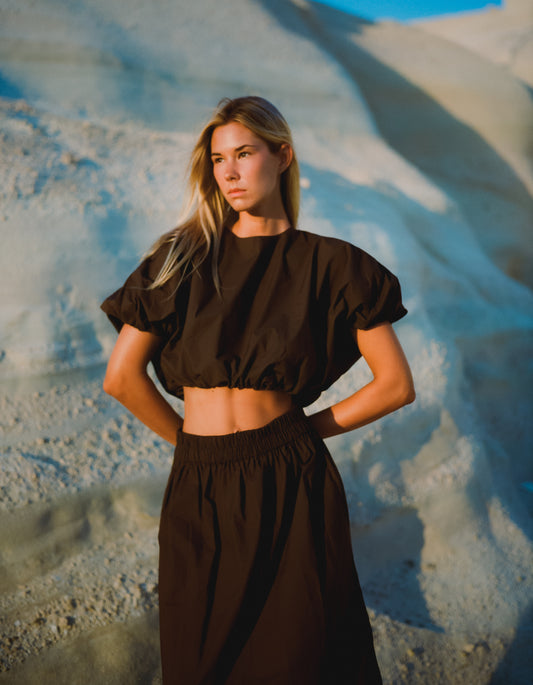 Delia Maxi Skirt Kombu