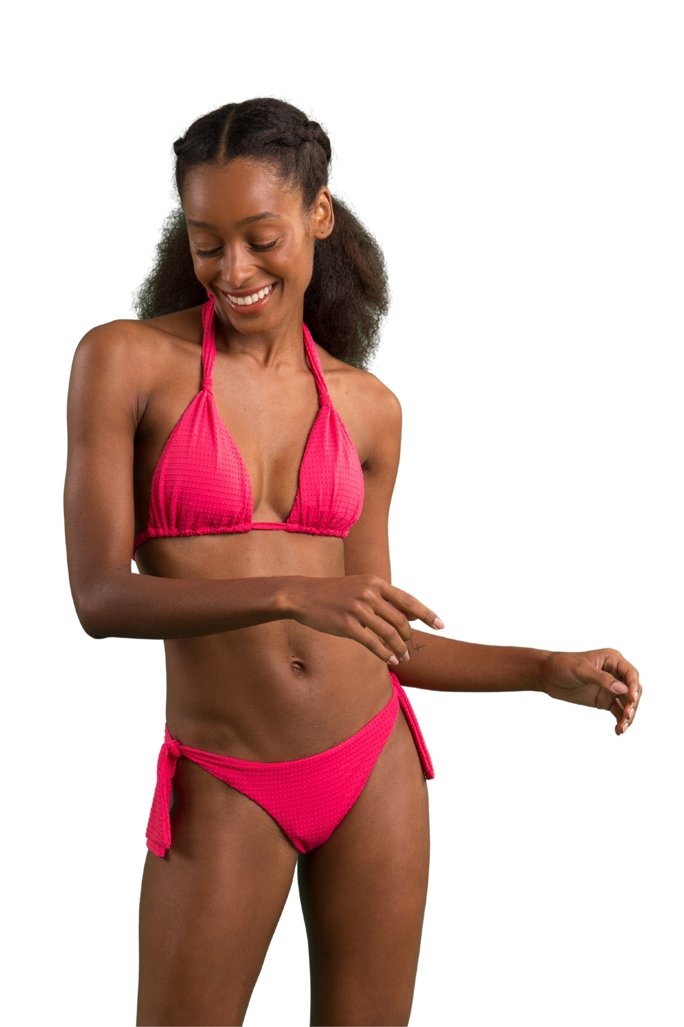 Italy Bottom Virtual Pink Dots in pink — view 8 | Belle Mar Swim