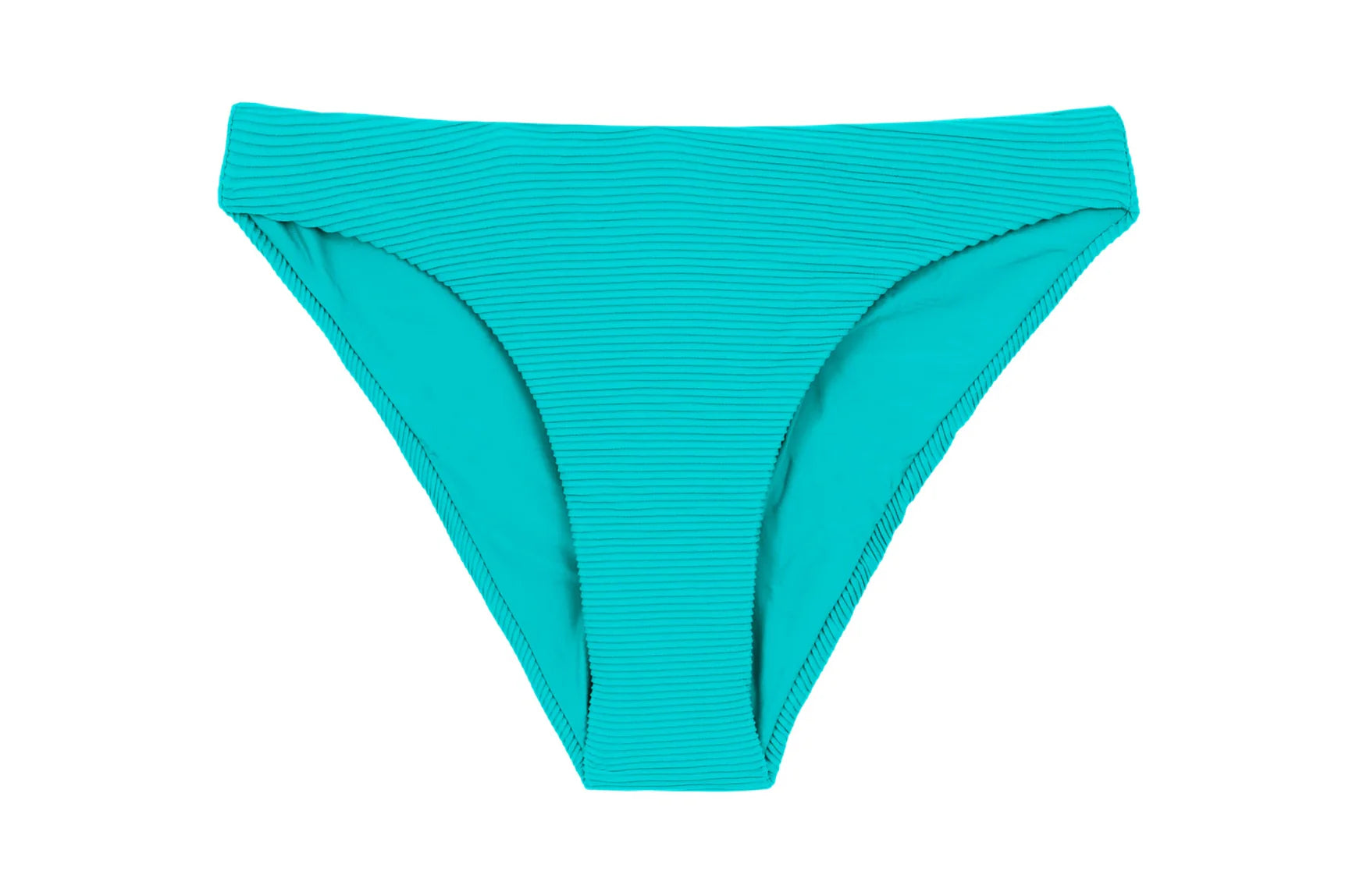 Essential Bottom Cotele Jade Comfy in blue — close-up | Belle Mar Swim