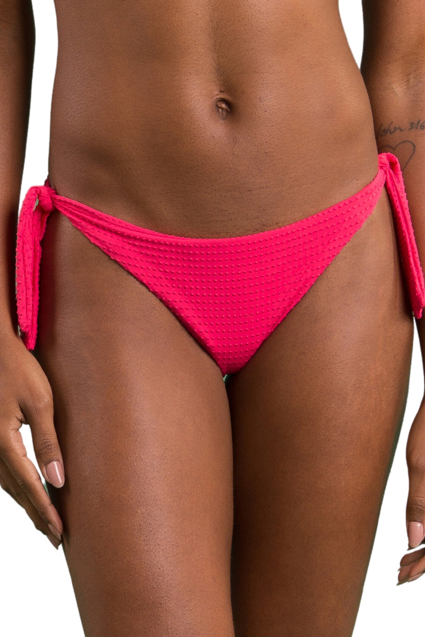Italy Bottom Virtual Pink Dots in pink — view 7 | Belle Mar Swim