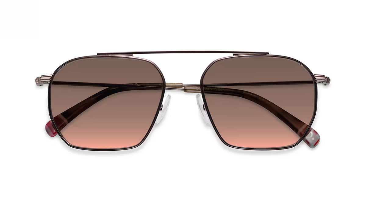 Etnia Barcelona Empuries Sun Degrade HD Brown Bordeaux — front view | Belle Mar Swim