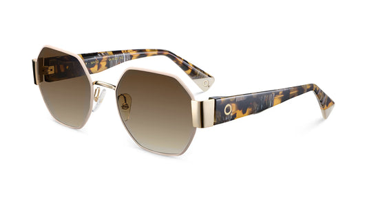 Kelly Photochromic HD White Gold in white — back view | Belle Mar Swim