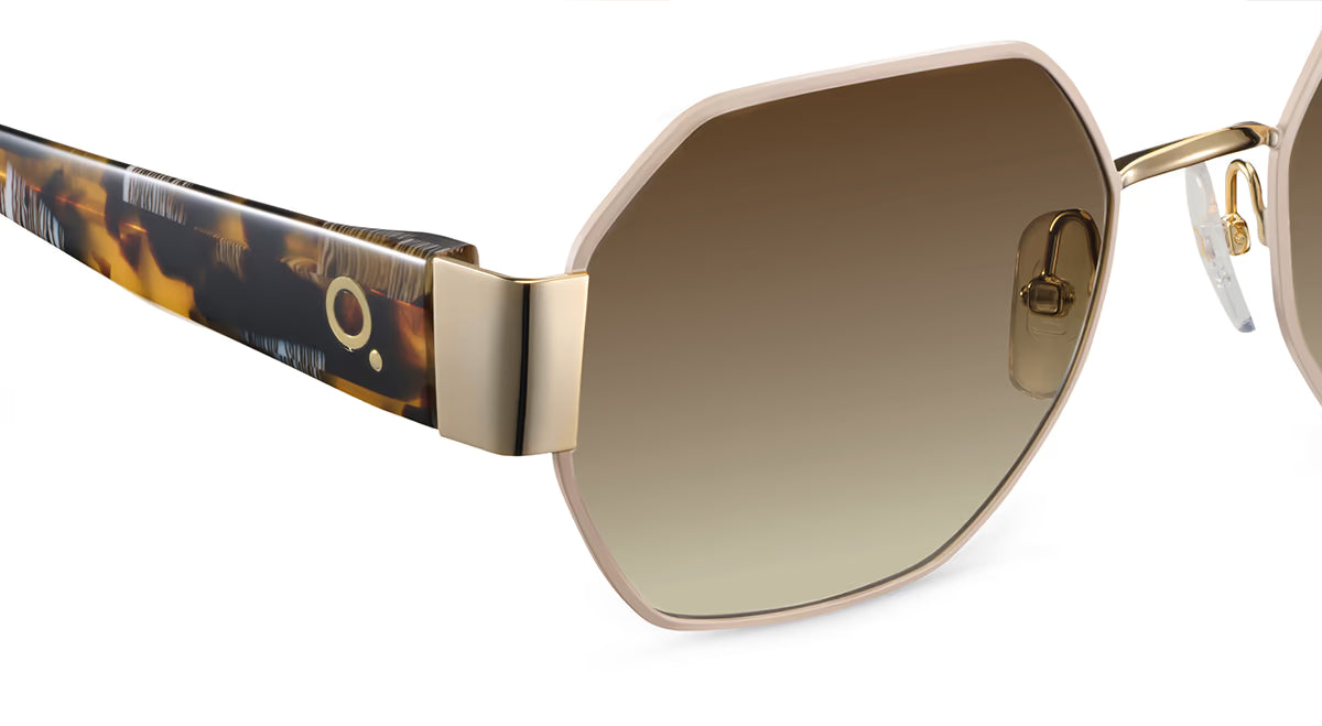 Kelly Photochromic HD White Gold in white — detail view | Belle Mar Swim