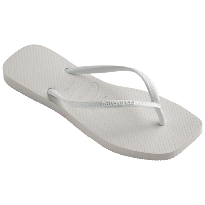Slim Square Flip Flop White
