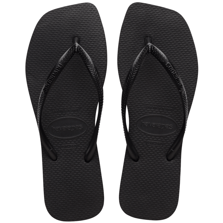 Havaianas Slim Sqaure Flip Flop Sandal in Black