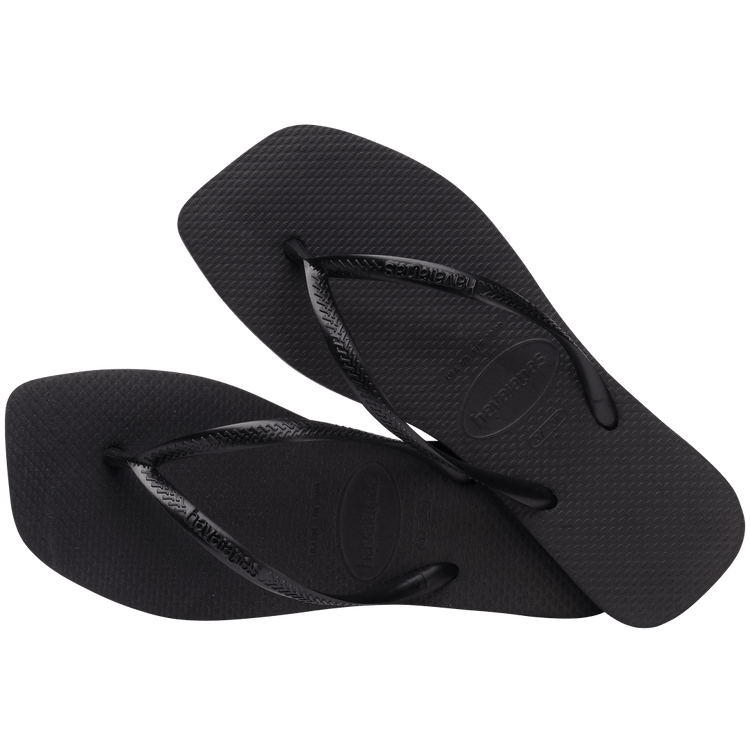 Havaianas Slim Sqaure Flip Flop Sandal in Black