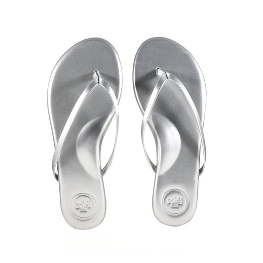 Solei Sea Indie Sandal in Metallic Soft Silver