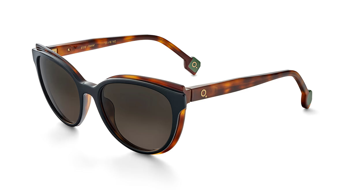 Esse Photochromic HD Black Havana in black — back view | Belle Mar Swim