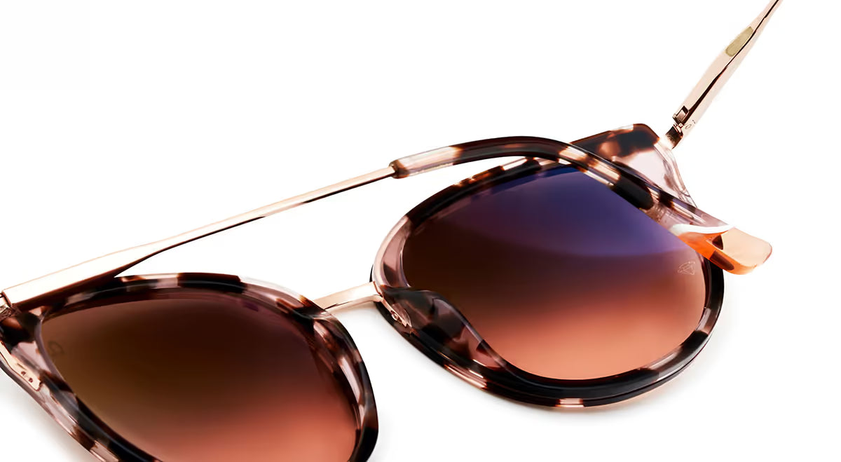 Ifara 21 Sun HD Havana Pink Gold — detail view | Belle Mar Swim